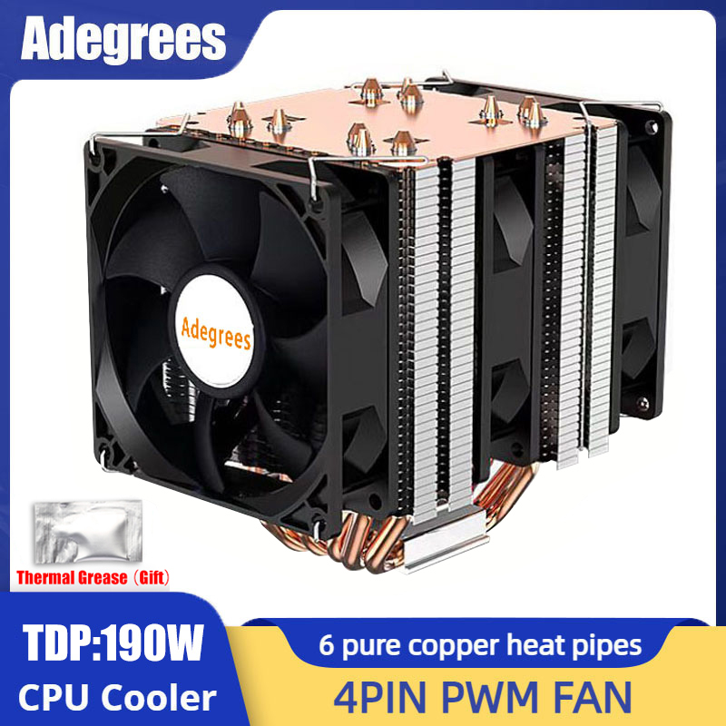 Cpu Fan - Enfriador de CPU de 6 tubos