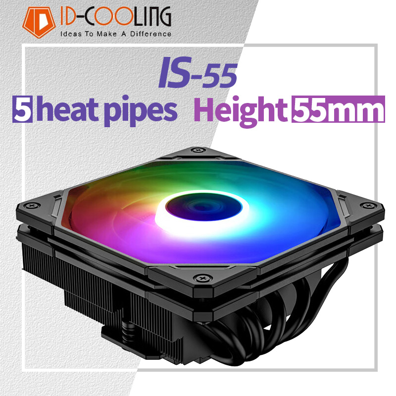 Air Cooler Cpu - ID-COOLING IS-55 5 Heatpipe CPU enfriador