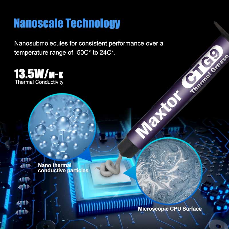 Pasta Térmica Maxtor CTG9 1g 2 - Thermal Paste reseña y precio