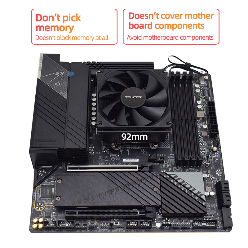Teucer altura 45mm CPU Cooler  - Air Cooler Cpu reseña y precio