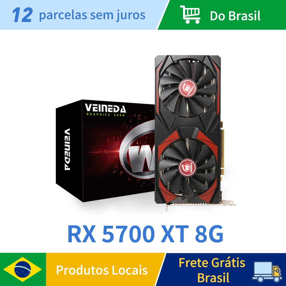 Veineda RX 5700XT 8GB tarjeta  - Cpu Fan reseña y precio