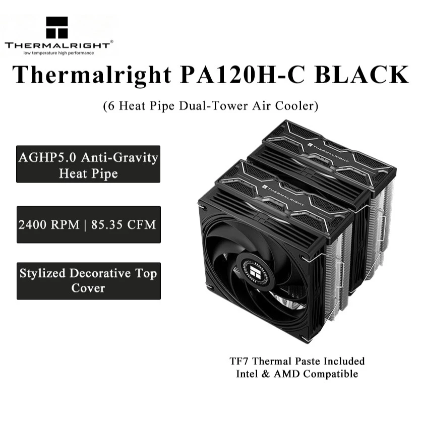 Thermalright PA120H‑C BLACK En - Thermal Paste reseña y precio