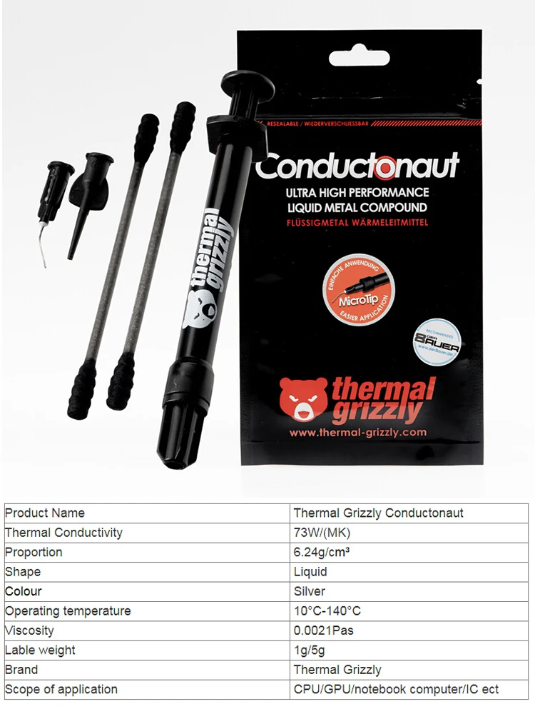 Pasta Térmica de Metal Líquido - Thermal Paste reseña y precio
